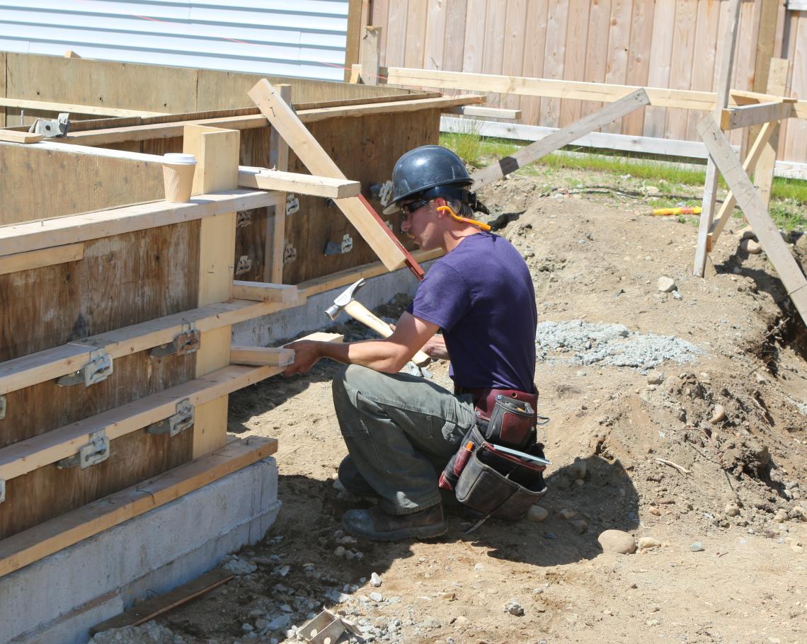 VIU Carpentry Student Noah Windsor.jpg VIU Building Partnerships for Hands-on Learning Experiences