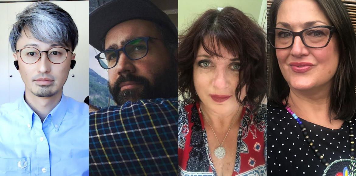 : Dr. Yoichi Mukai, a VIU Modern Language Studies Professor; Dr. Kelly Black, a VIU Adjunct History Professor; Dr. Joy Gugeler, a VIU Creative Writing, Journalism and Media Studies Professor, and Stephanie Johnson, a member of School District 68