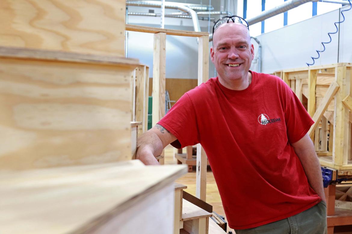 Carpentry shop in VIU Trades Discovery Centre Carpentry shop in VIU Trades Discovery Centre